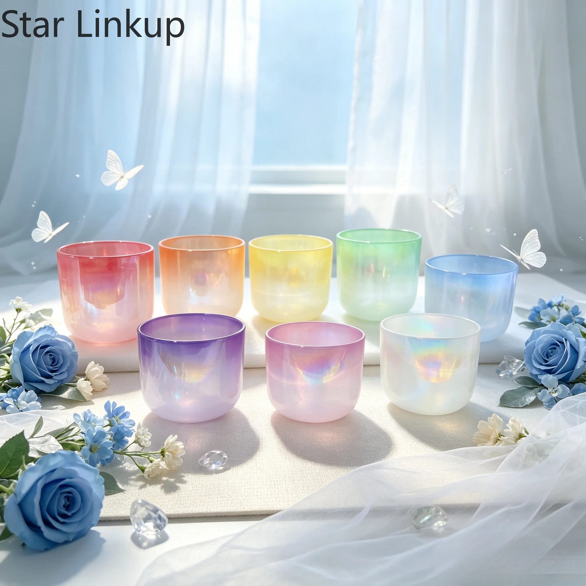 Healing Crystal Set - Star Linkup İnci Kozmik Renkli Kuvars