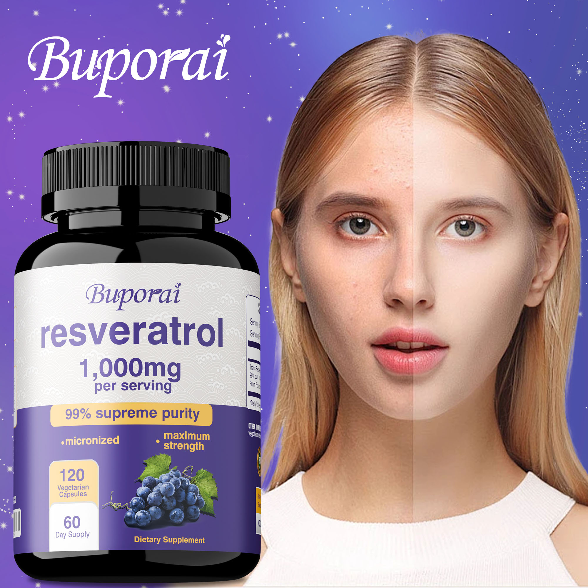 Health And Wellness Promotion - Resveratrol Kapsülleri - Yaşlanma karşıtı, Beyin,