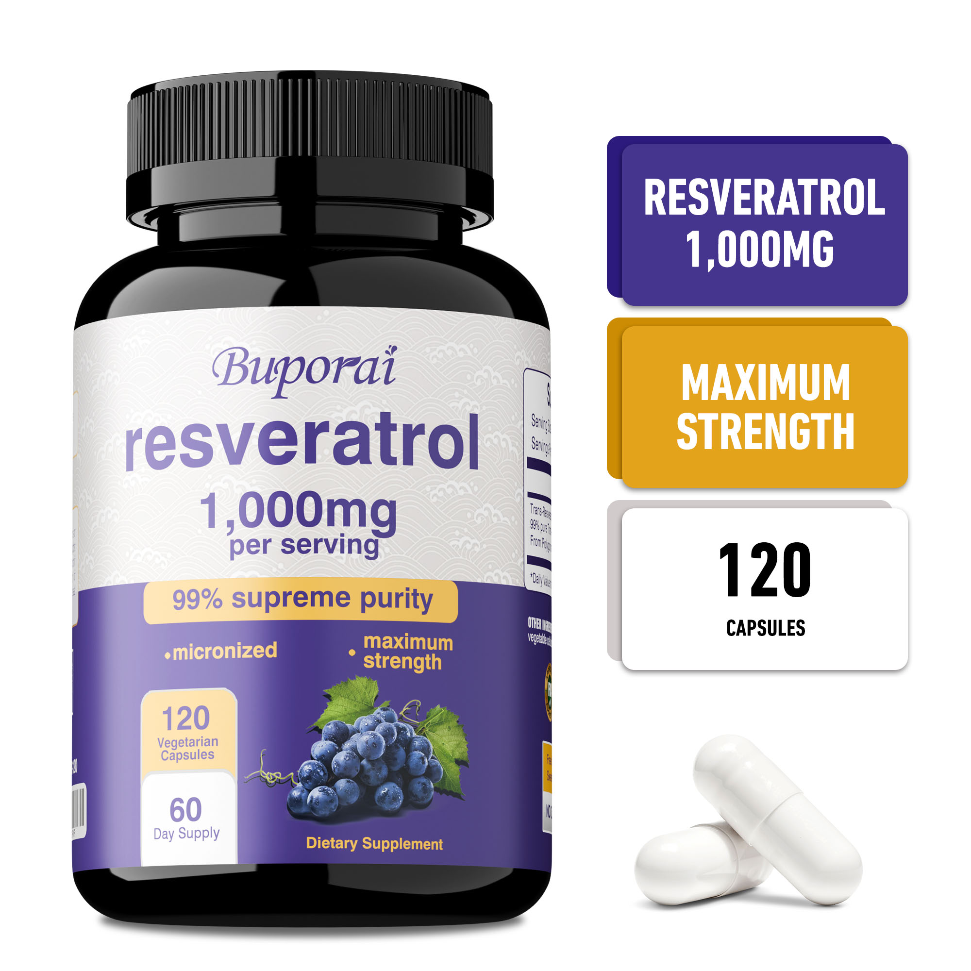 Health And Wellness Promotion - Resveratrol Kapsülleri - Beyin, Kalp ve