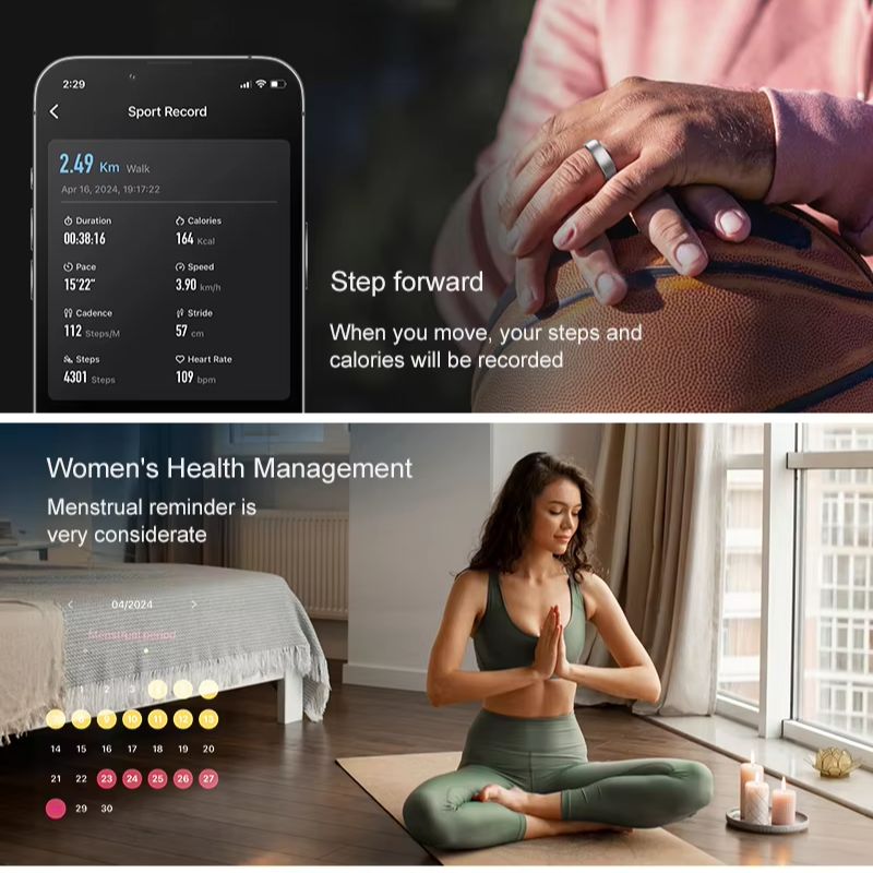 Akıllı Yüzük Erkek Kadın, Kalp - Blood Oxygen Monitor incelemesi ve fiyatı