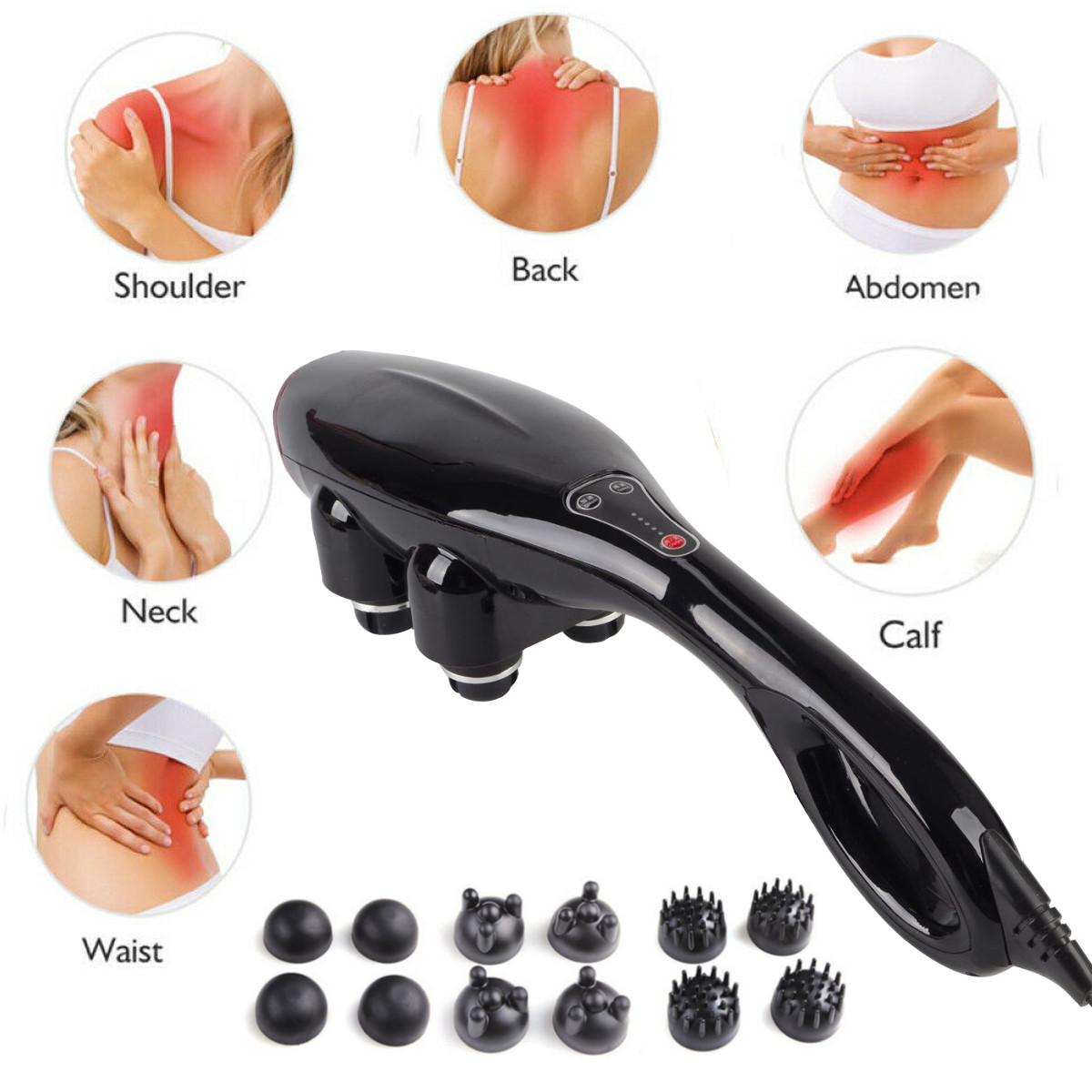 Dört kafa güçlü çok fonksiyonl - Scalp Massager Electric incelemesi ve fiyatı