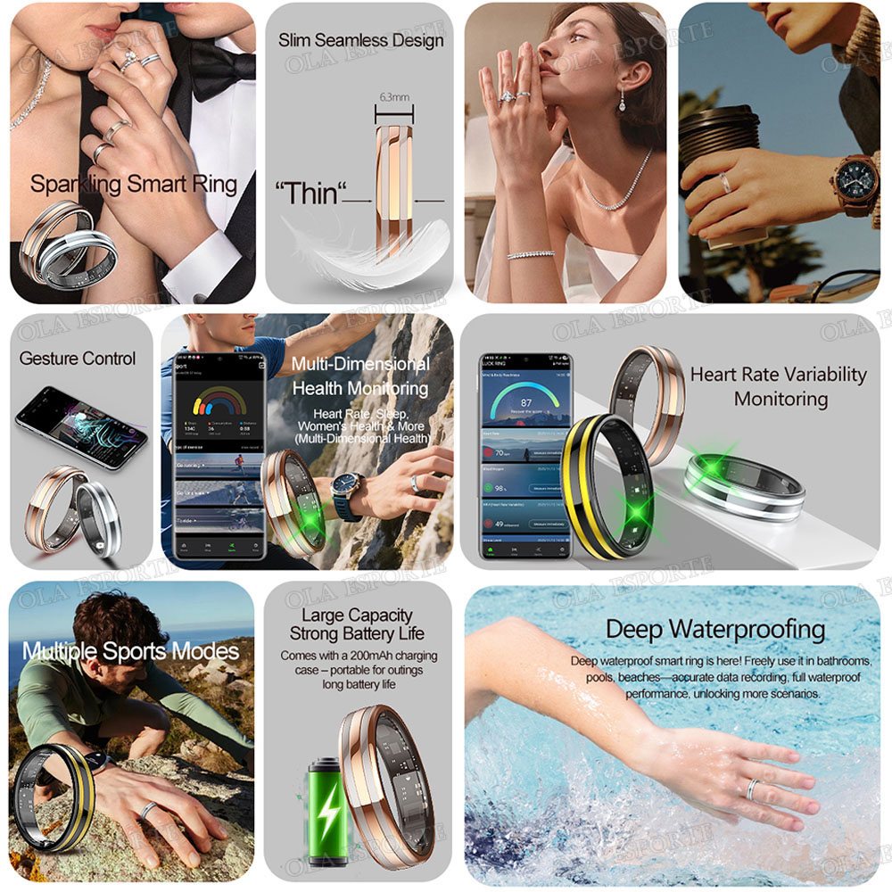 Yeni 6.3mm İnce Akıllı Yüzük S - Blood Oxygen Monitor incelemesi ve fiyatı
