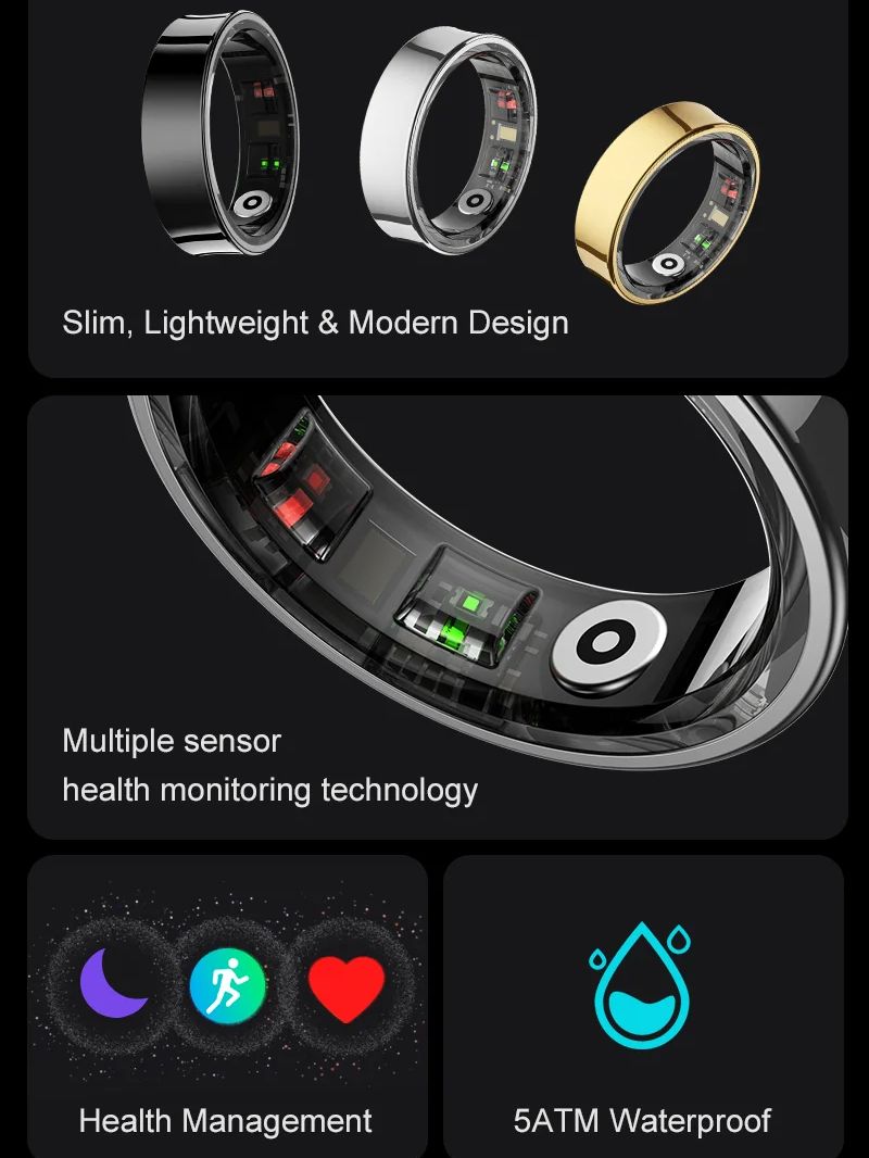 Yeni Akıllı Yüzük R09 Sağlık M - Blood Oxygen Monitor incelemesi ve fiyatı